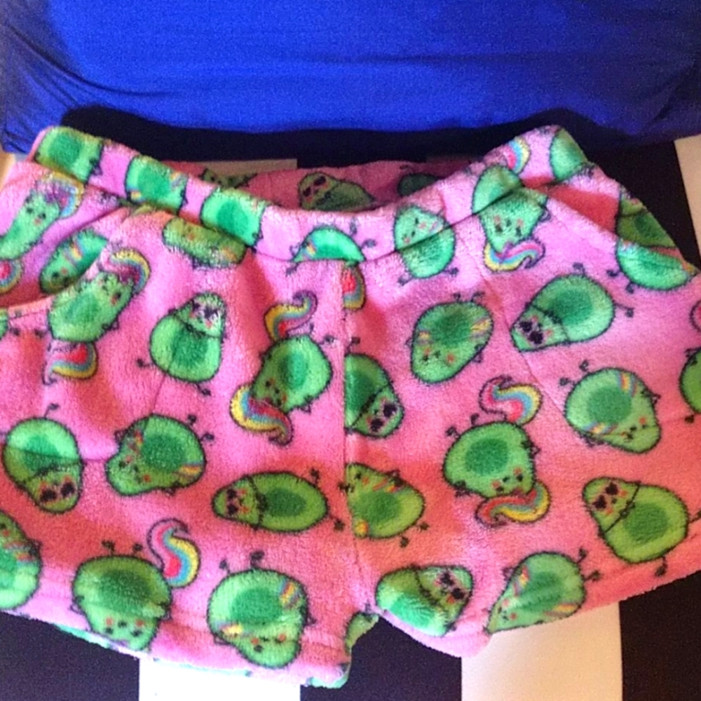 Candy Pink Avacado PJ shorts 14/16 pink